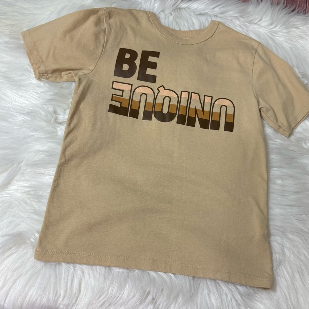 The Children’s Place Youth Boy Size Small Tan Short Sleeve Tee - Picture 3 of 11